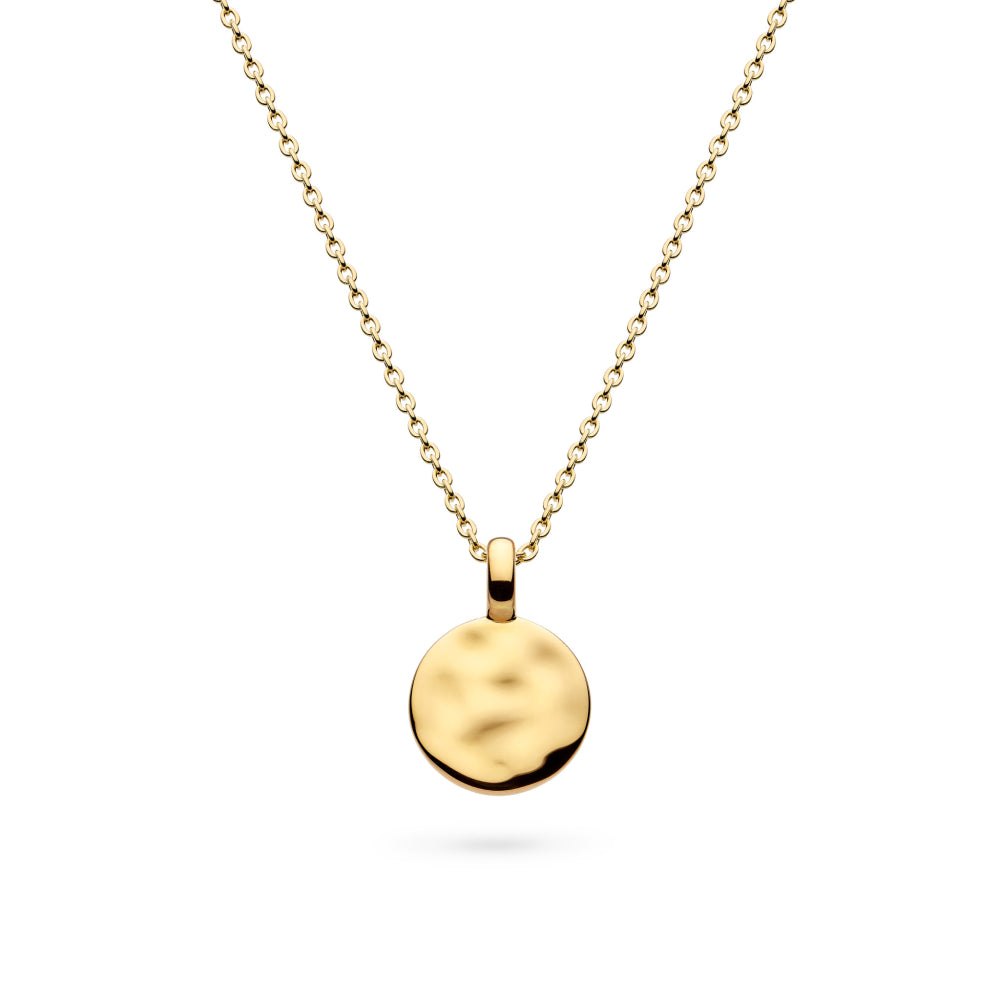 Kit Heath Mirage Reflect Golden Round Disc Mini Necklace