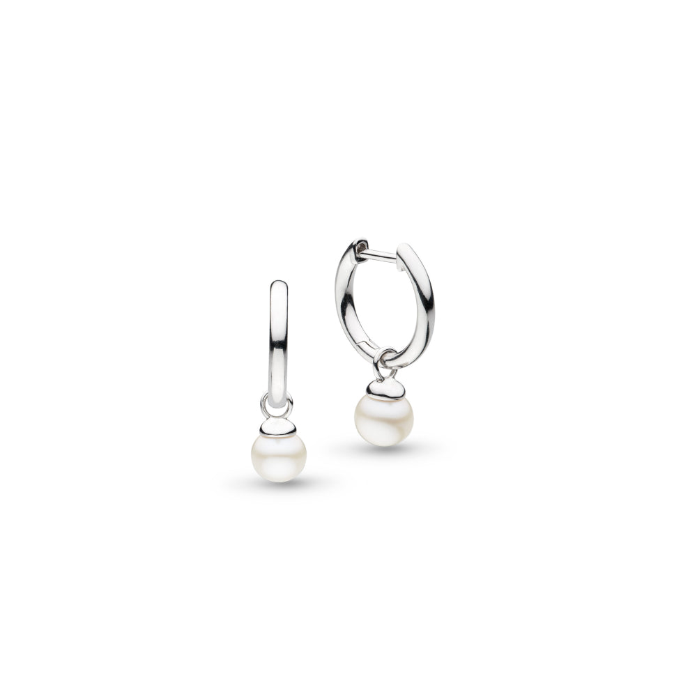 Kit Heath Coast Tumble Pearl Mini Hoop Earrings