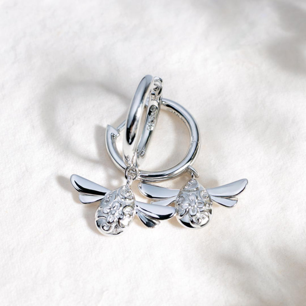 Kit Heath Blossom Flyte Honey Bee Hoop Earrings