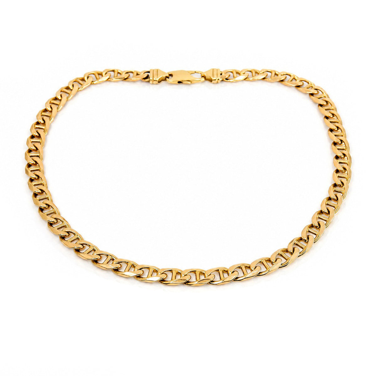 Pre-Owned 9ct Yellow Gold Heavyweight Curb Anchor Link Chain 18"