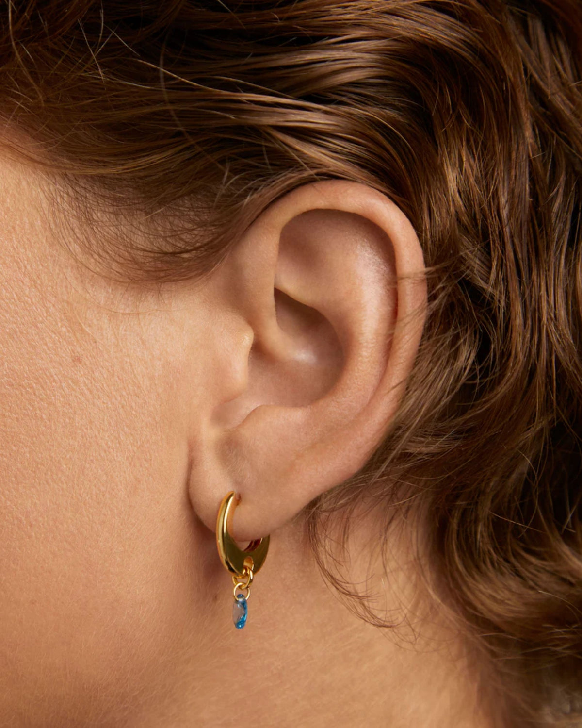 PDPAOLA Blue Lily Hoops