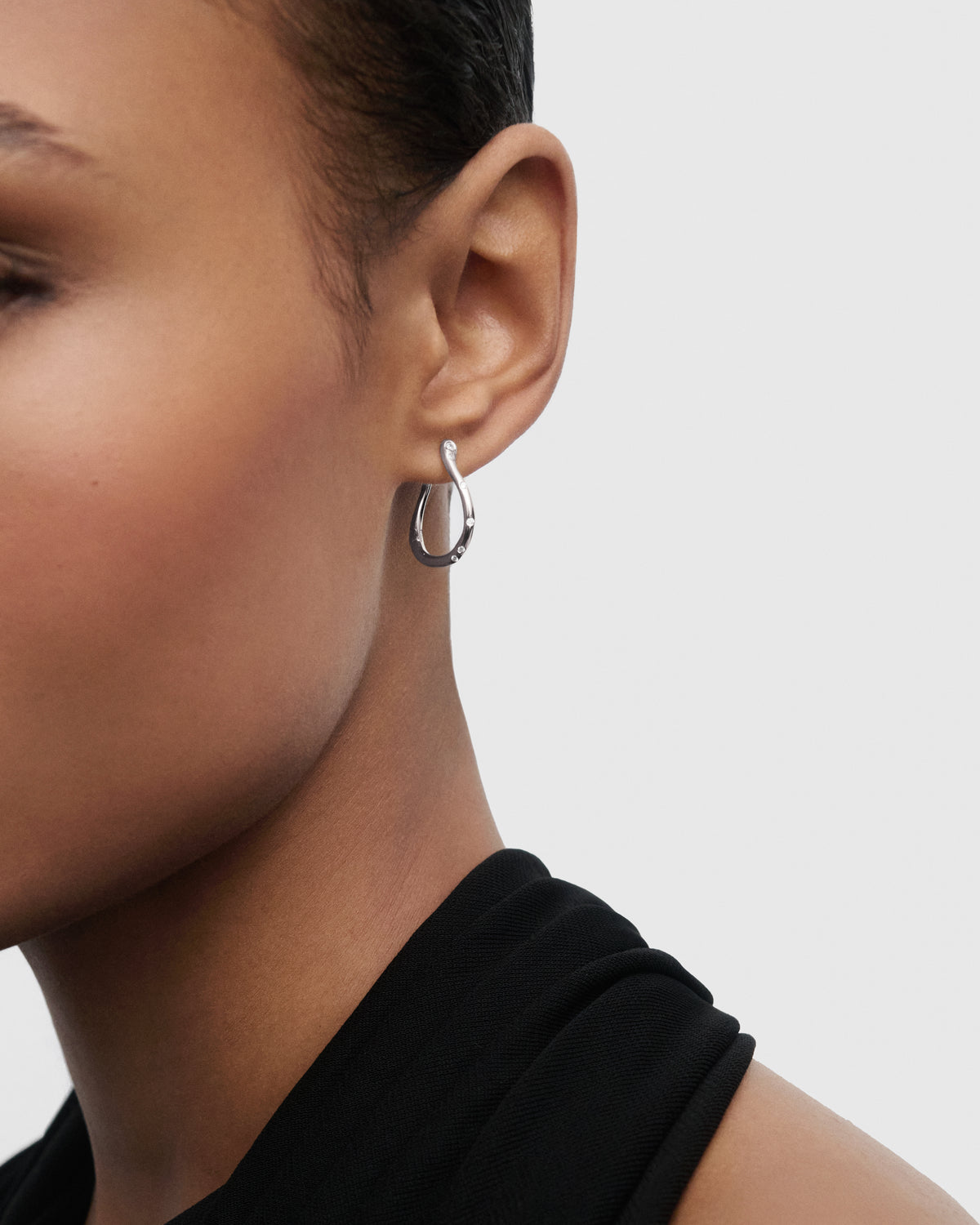 PDPAOLA Air Silver Mini Hoops