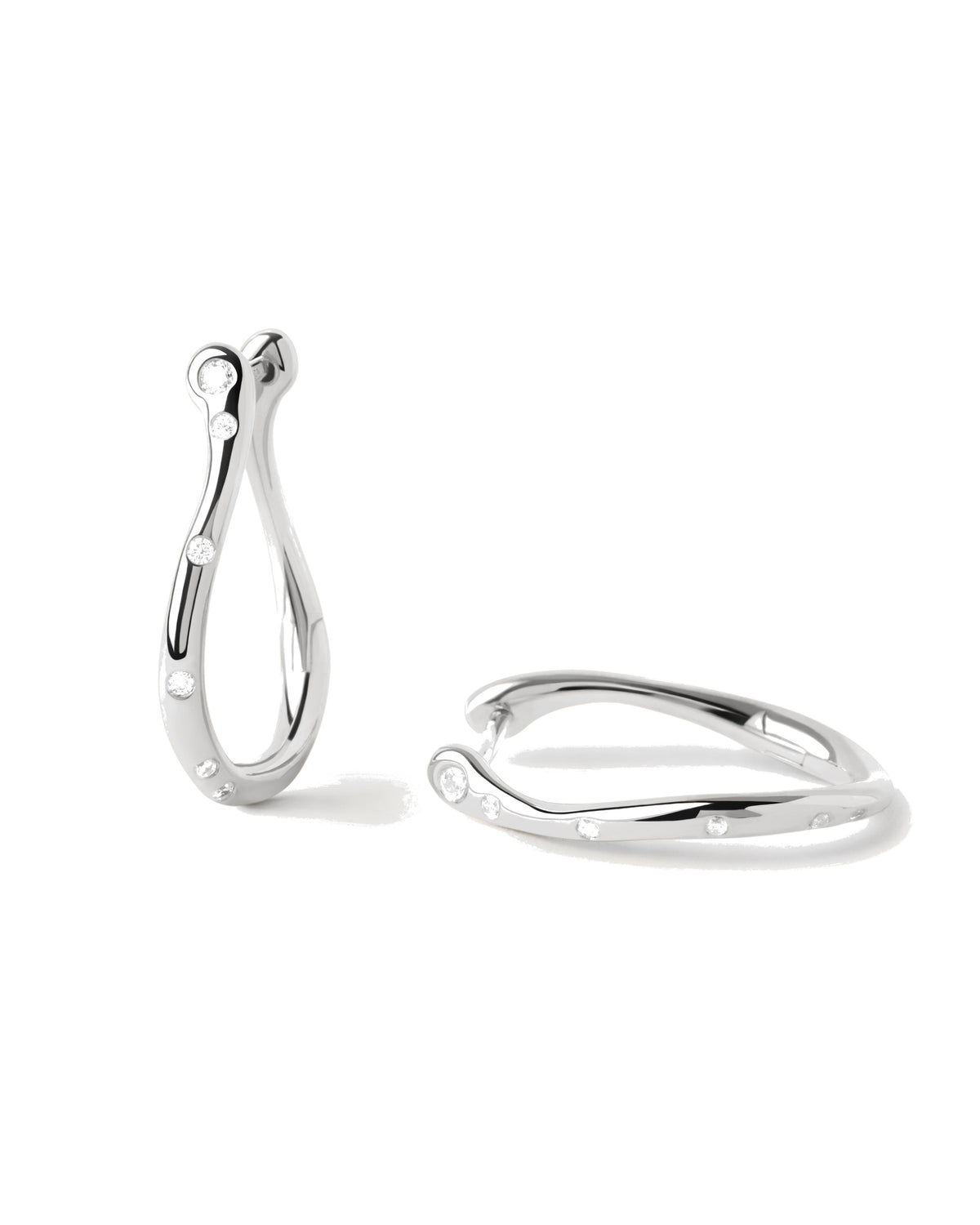PDPAOLA Air Silver Mini Hoops
