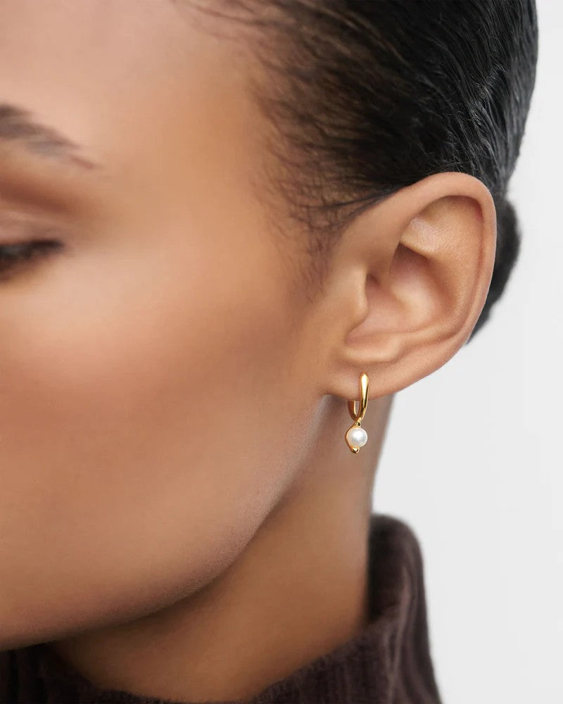 PDPAOLA La Perla Mini Silver Hoops