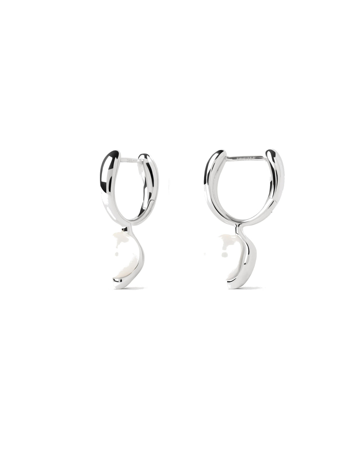 PDPAOLA La Perla Mini Silver Hoops
