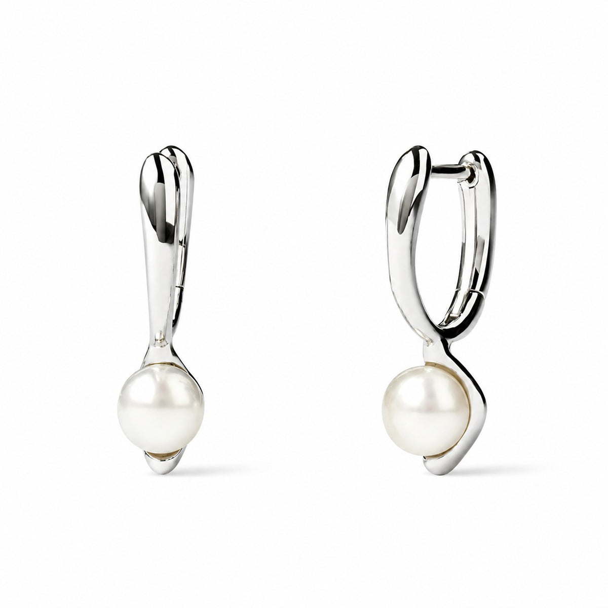 PDPAOLA La Perla Mini Silver Hoops