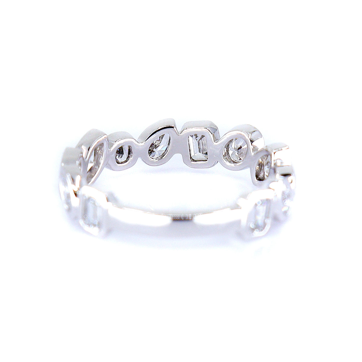 Platinum 1.62ct Lab Grown Diamond Fancy Eternity Ring