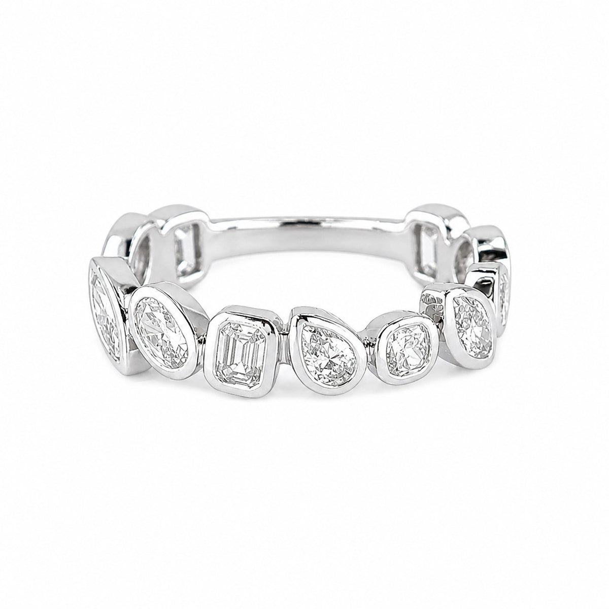 Platinum 1.62ct Lab Grown Diamond Fancy Eternity Ring