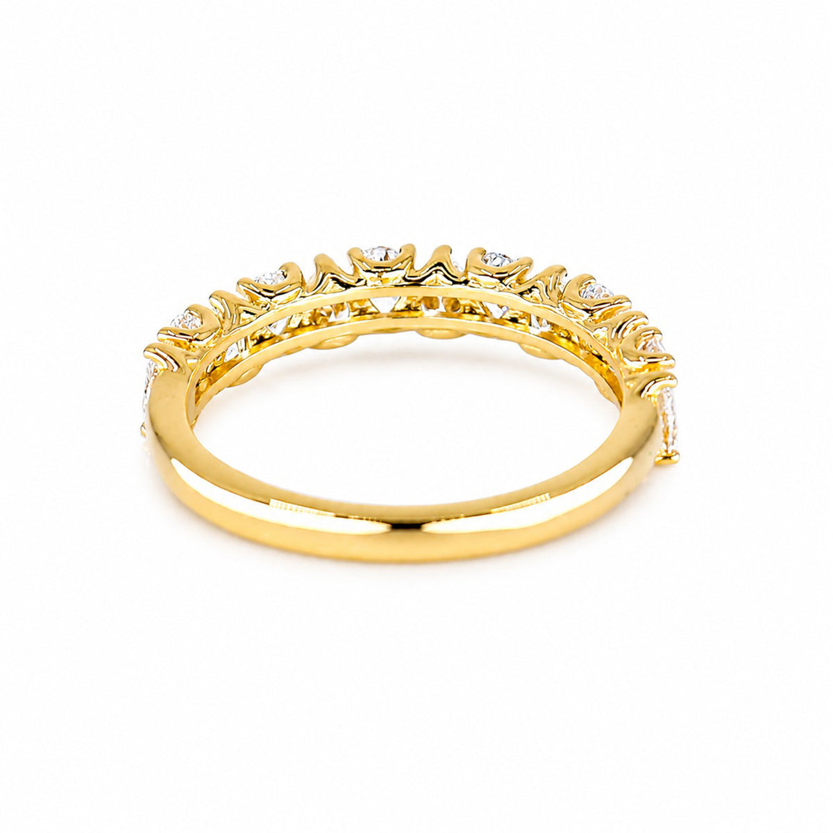 18ct Yellow Gold 1.10ct Pear Cut Lab Grown Diamond Eternity Ring