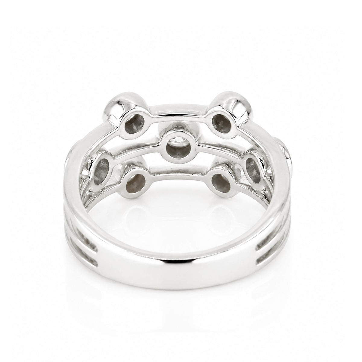 Platinum 1.06ct Lab Grown Diamond Certificated Scatter Ring