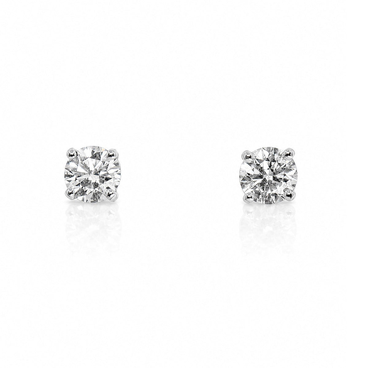 9ct White Gold 1.00ct TDW Lab Grown Diamond Solitaire Studs