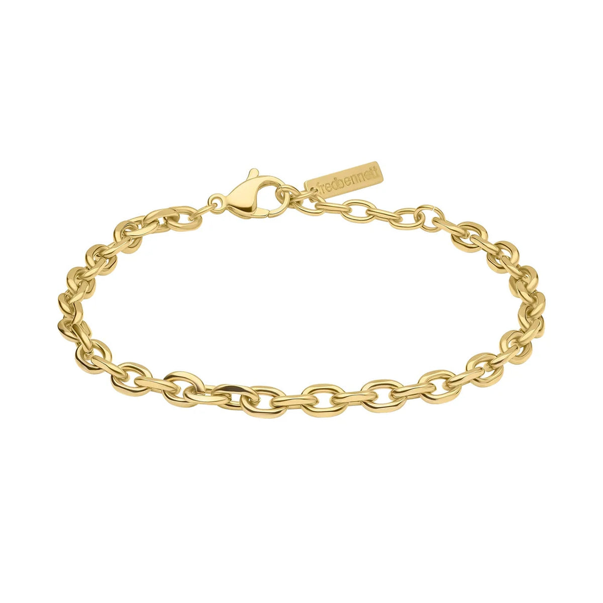 Fred Bennett Gold Plated Stainless Steel Cable Link Bracelet