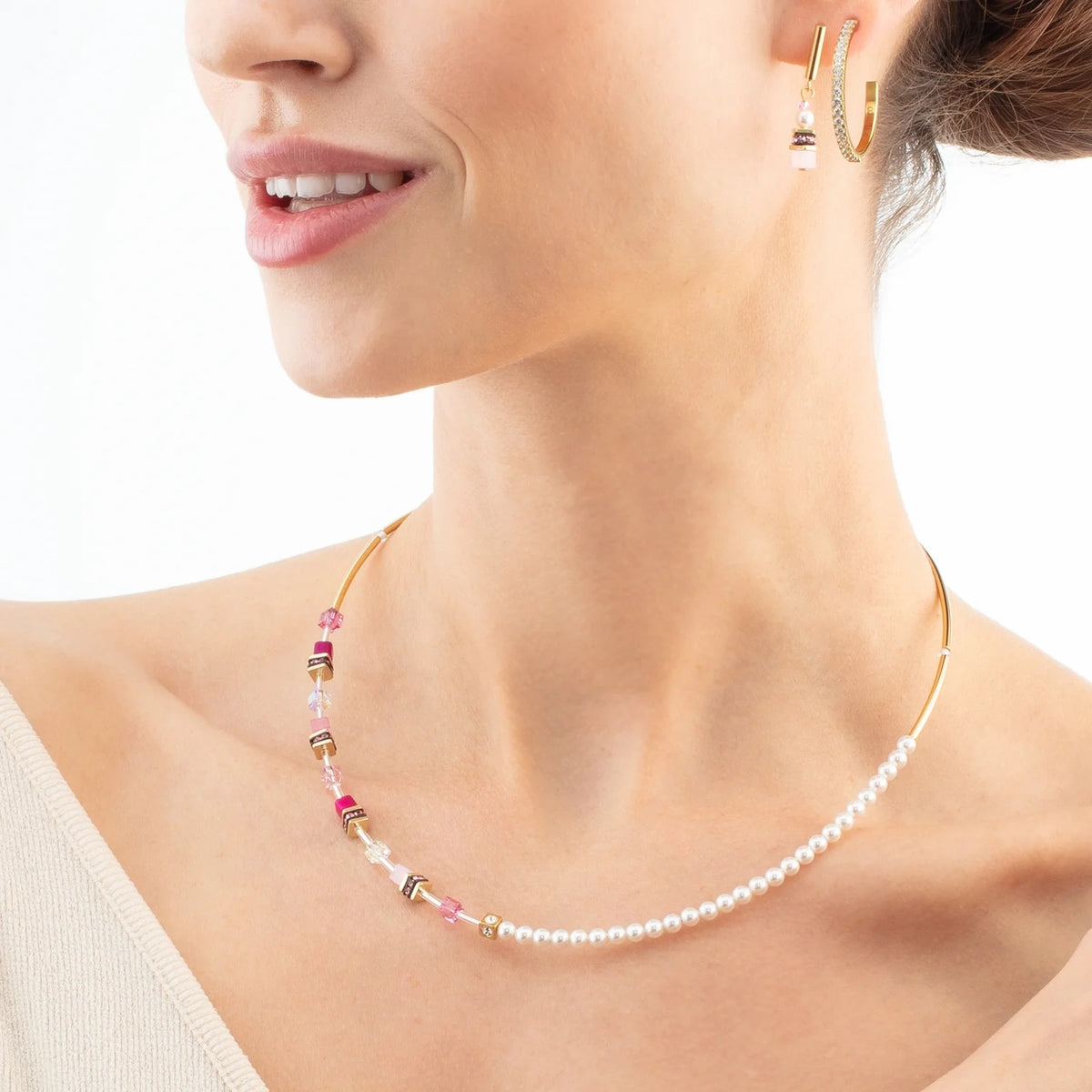 Coeur De Lion Eternal Love Crystal Hoops