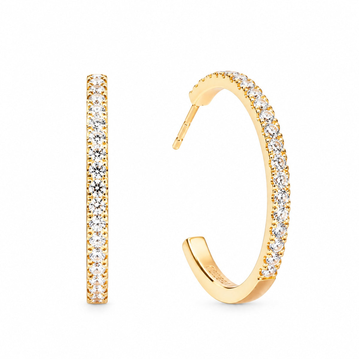 Coeur De Lion Eternal Love Crystal Hoops