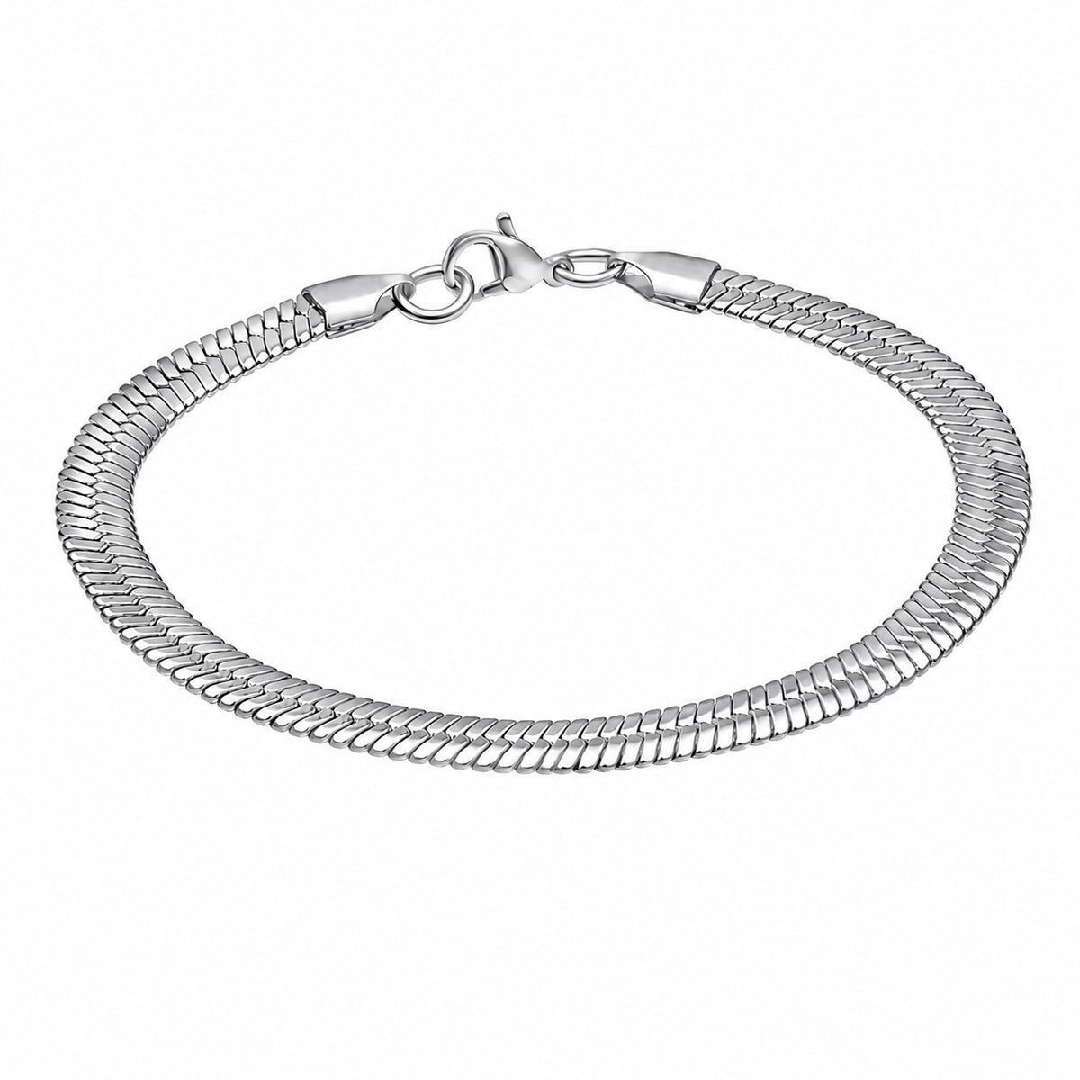 Fred Bennett Stainless Steel Herringbone Bracelet 8.5''