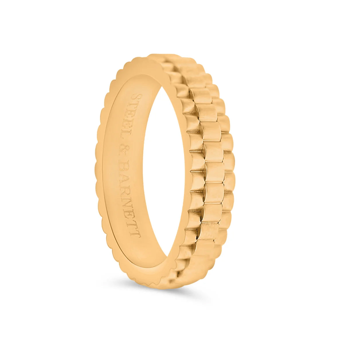 Steel & Barnett Stainless Steel Gold PVD Watch Link Band - Medium