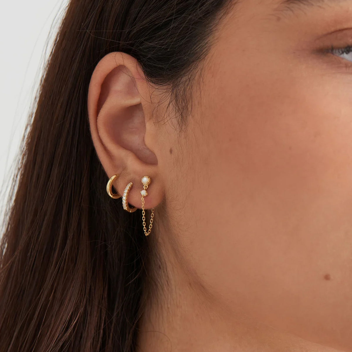 Ania Haie Sparkle Huggie Hoop Earrings