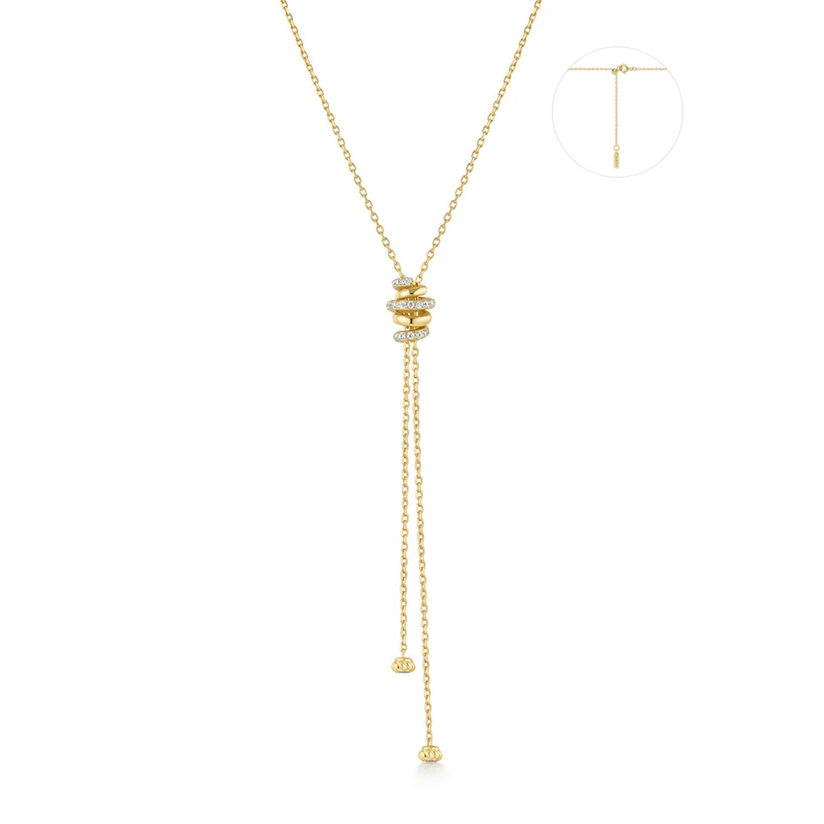Ania Haie Twisted Rope Lariat Necklace