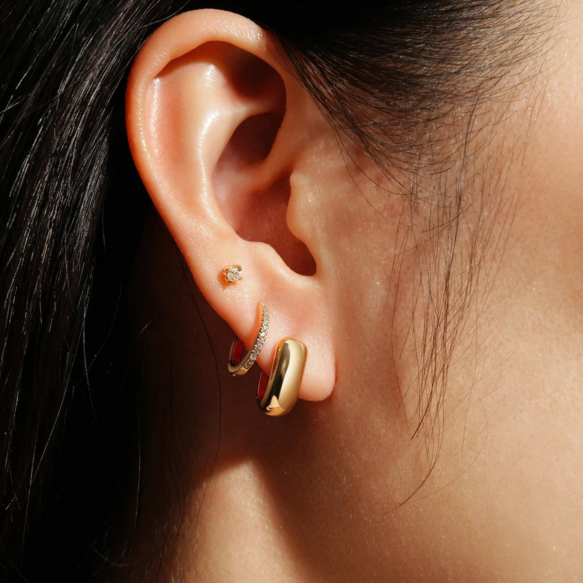 Ania Haie Mini U-Shaped Huggie Hoop Earrings