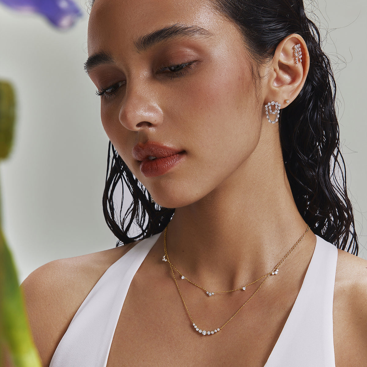 Ania Haie Cluster & Single Station Necklace