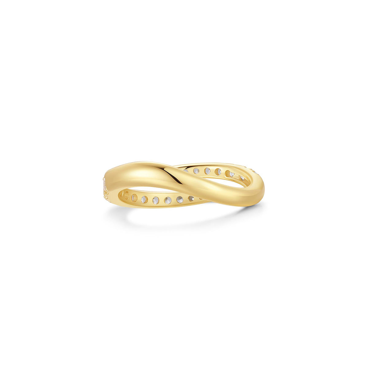 Ania Haie Spiral Pavé Adjustable Ring - Gold
