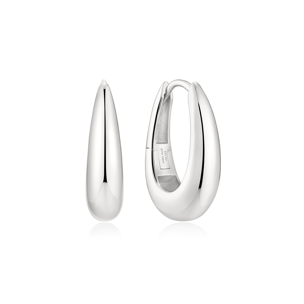 Ania Haie Classic Dome Hoop Earrings - Silver