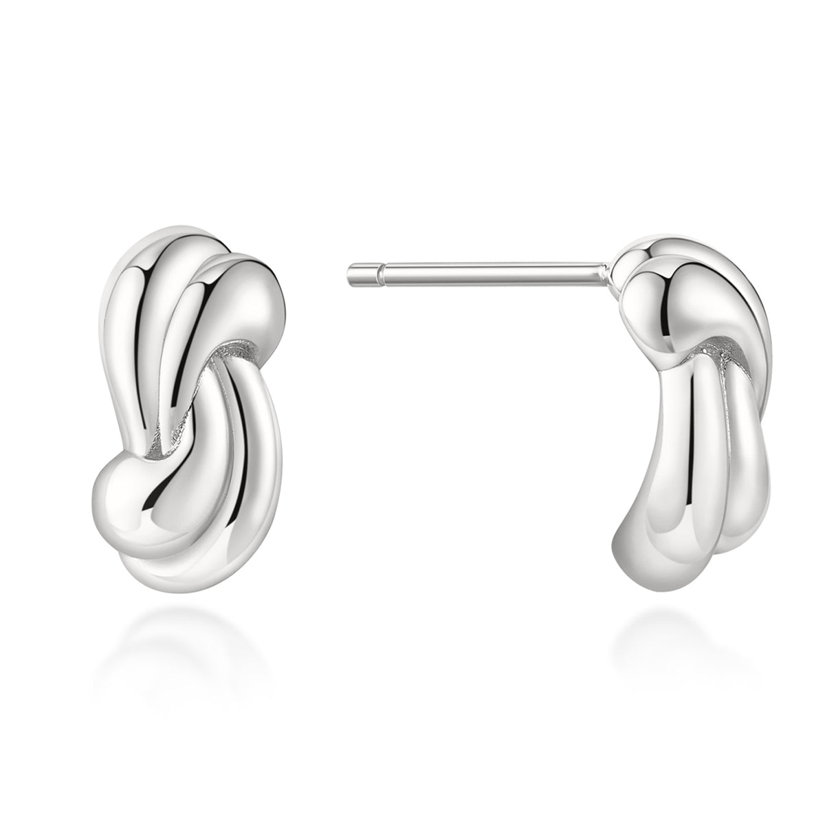Ania Haie Rope Twist Stud Earrings  - Silver