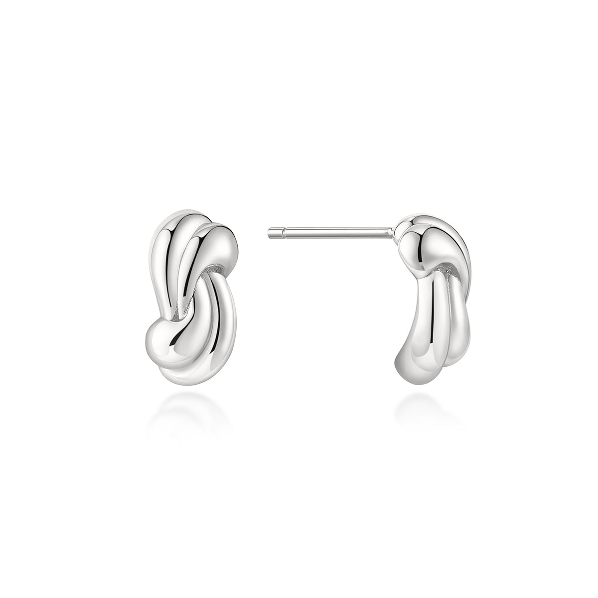 Ania Haie Rope Twist Stud Earrings  - Silver