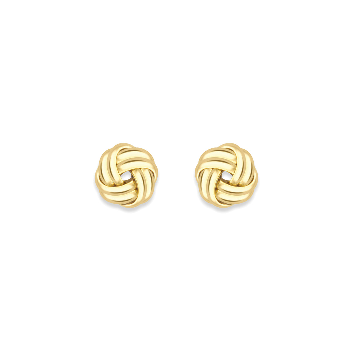 9ct Yellow Gold Knot Stud Earrings