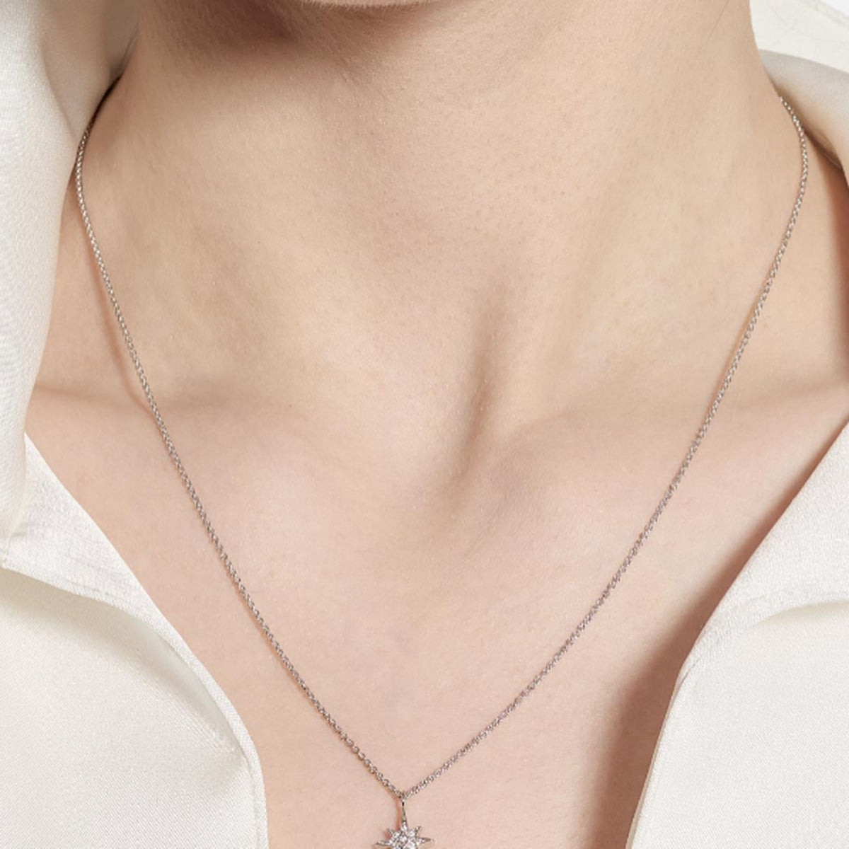 Kit Heath Celeste North Star CZ Petite Necklace 18''
