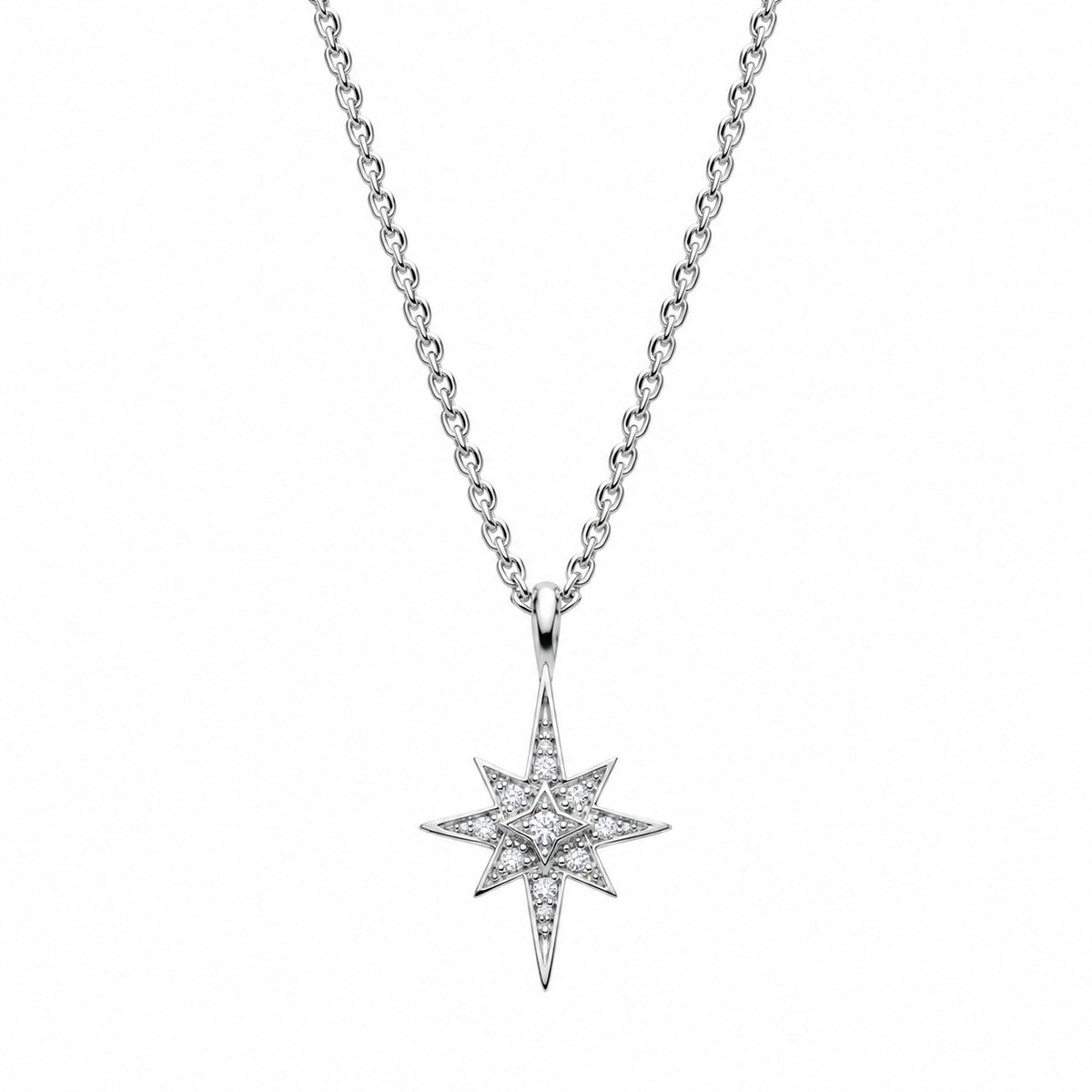 Kit Heath Celeste North Star CZ Petite Necklace 18''