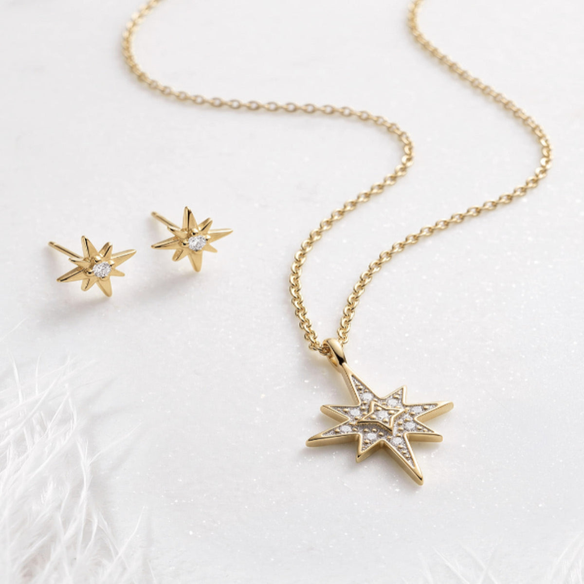 Kit Heath Celeste North Star Cuibc Zirconia Petite Necklace 18''