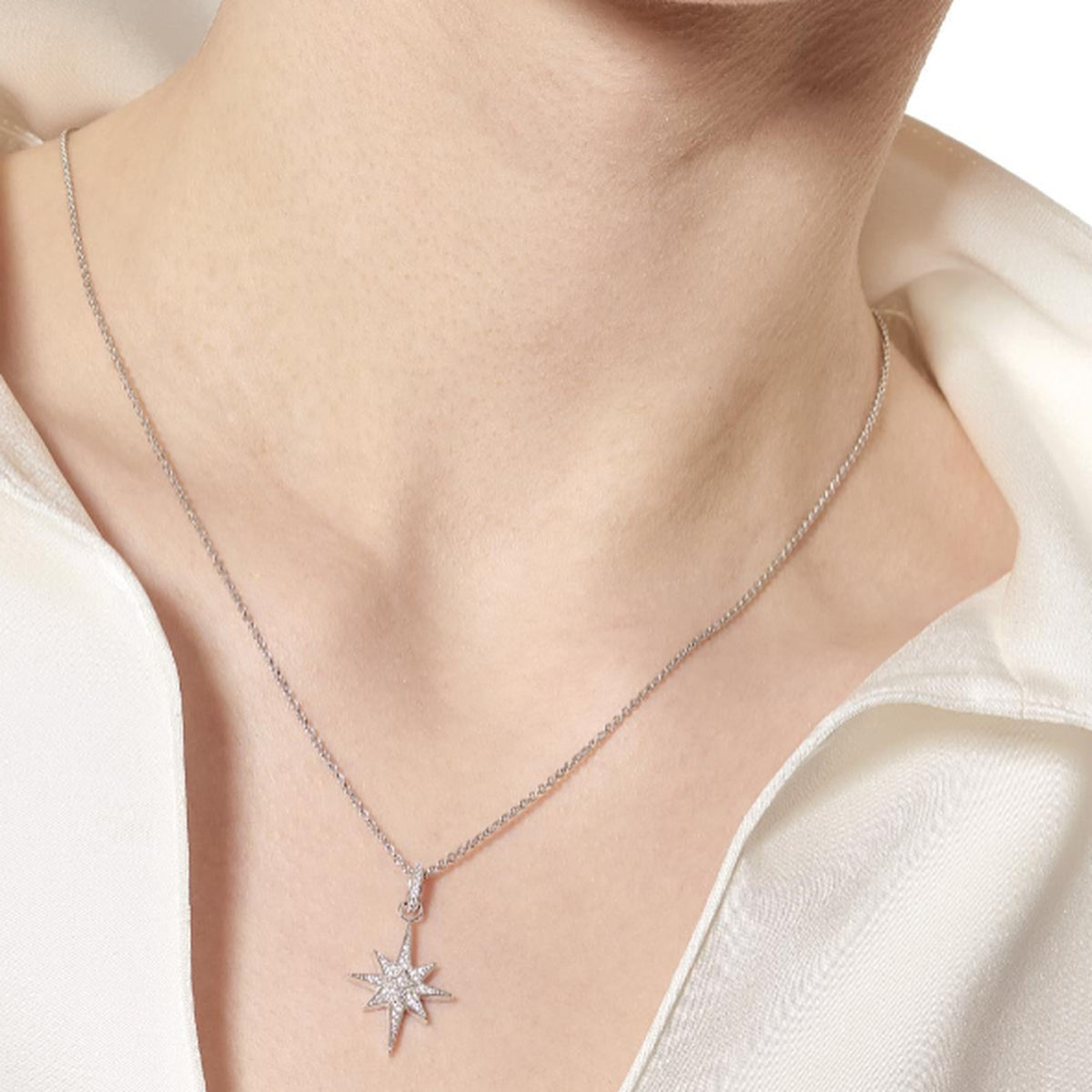 Kit Heath Celeste North Star Cubic Zirconia Midi Nk 18''