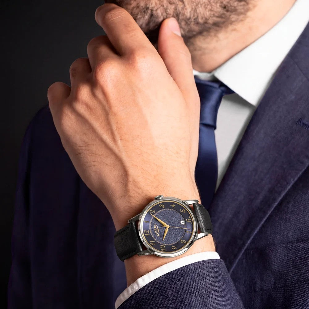 Rotary Heritage Stainless Steel Strap Watch