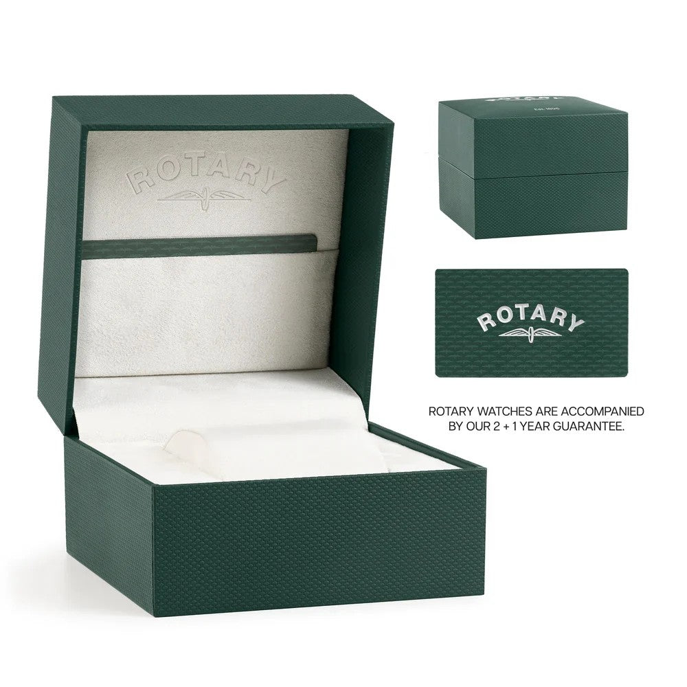 Rotary Heritage Gold Plated Strap Watch