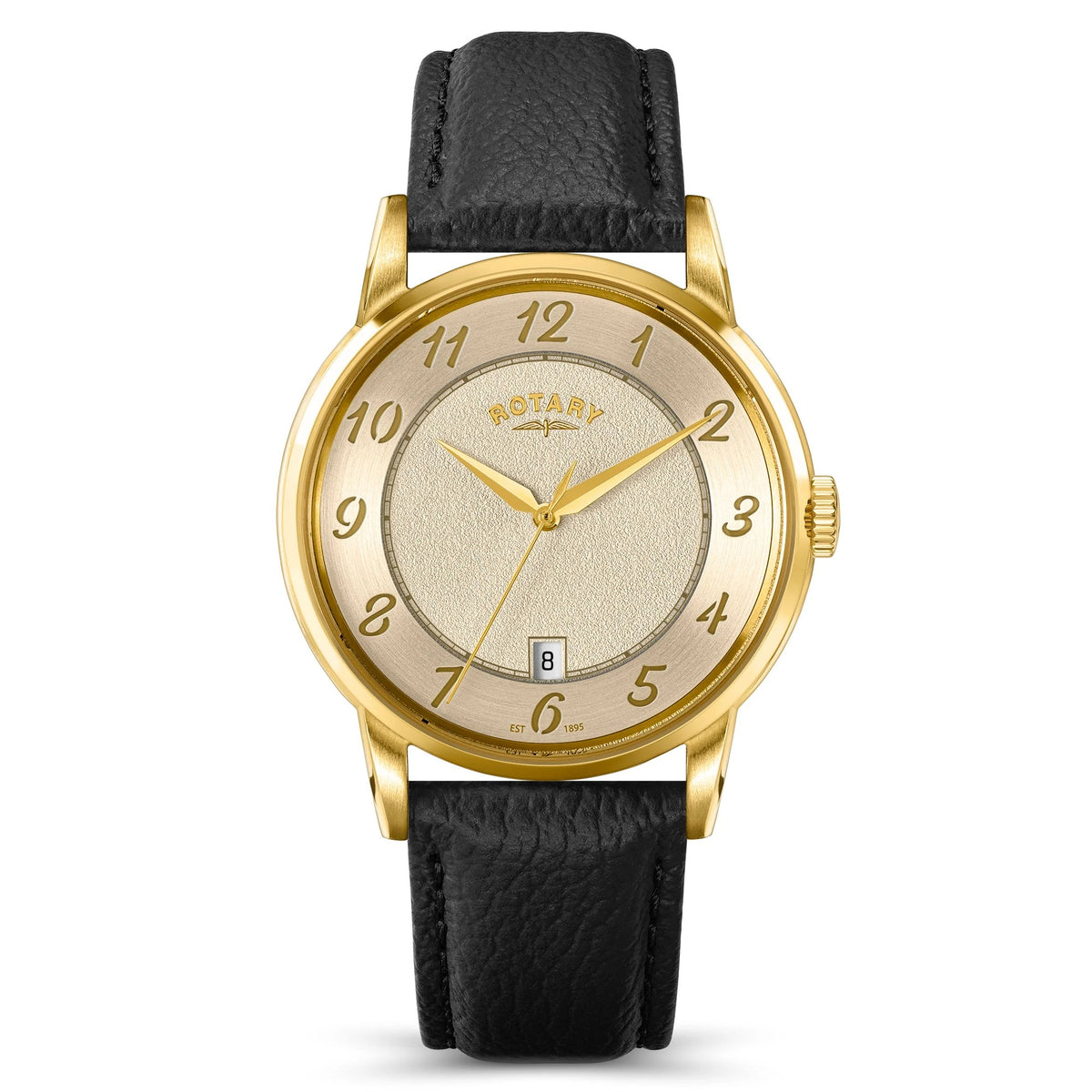 Rotary Heritage Gold Plated Strap Watch