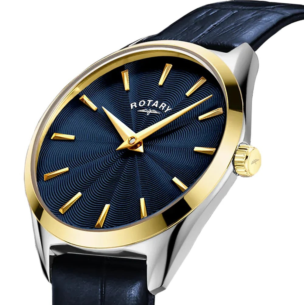 Rotary Ladies Ultra Slim Gold Plated Strap Watch
