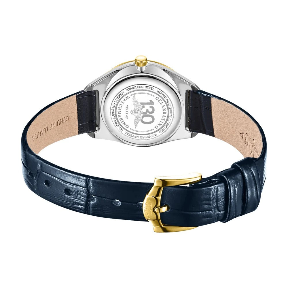 Rotary Ladies Ultra Slim Gold Plated Strap Watch