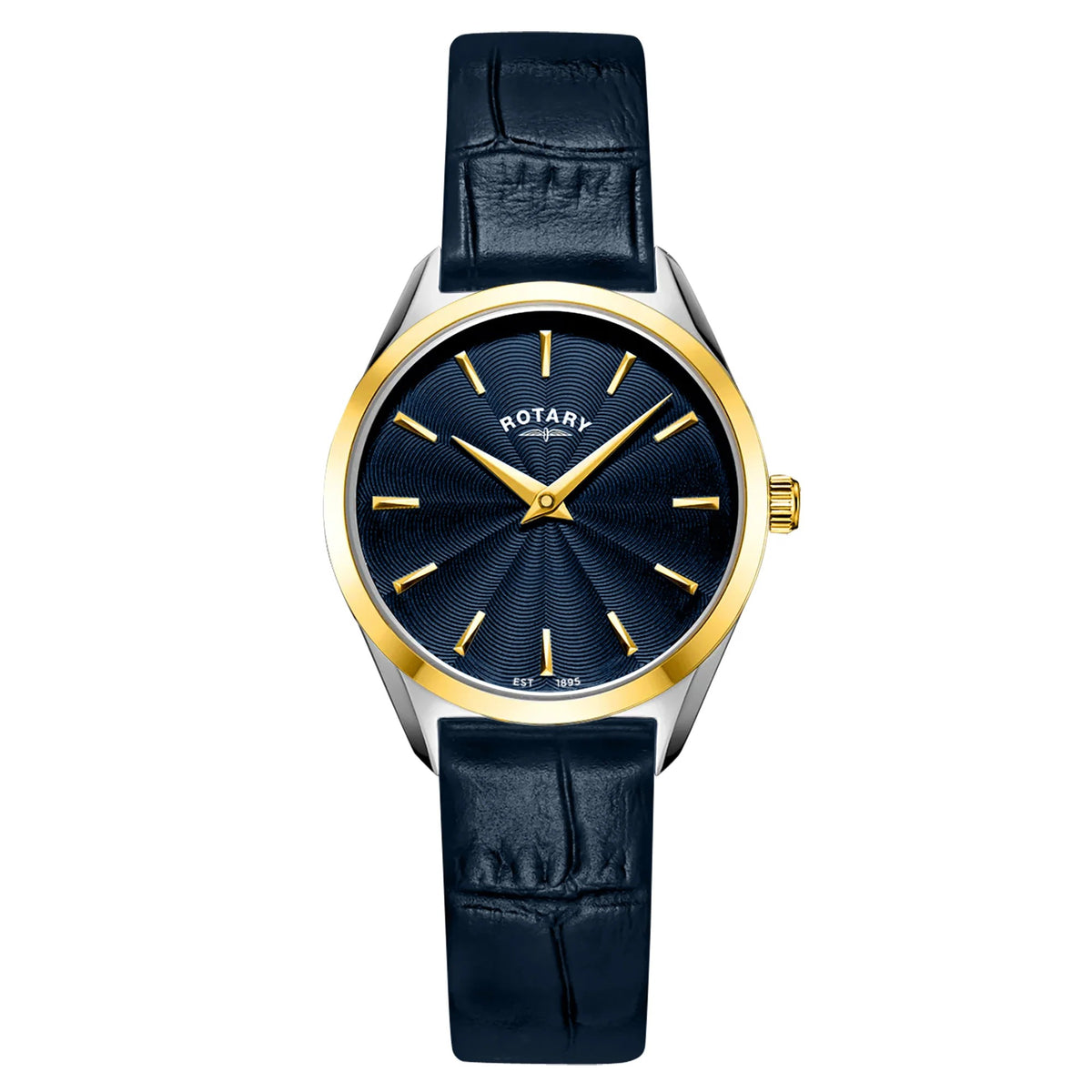 Rotary Ladies Ultra Slim Gold Plated Strap Watch