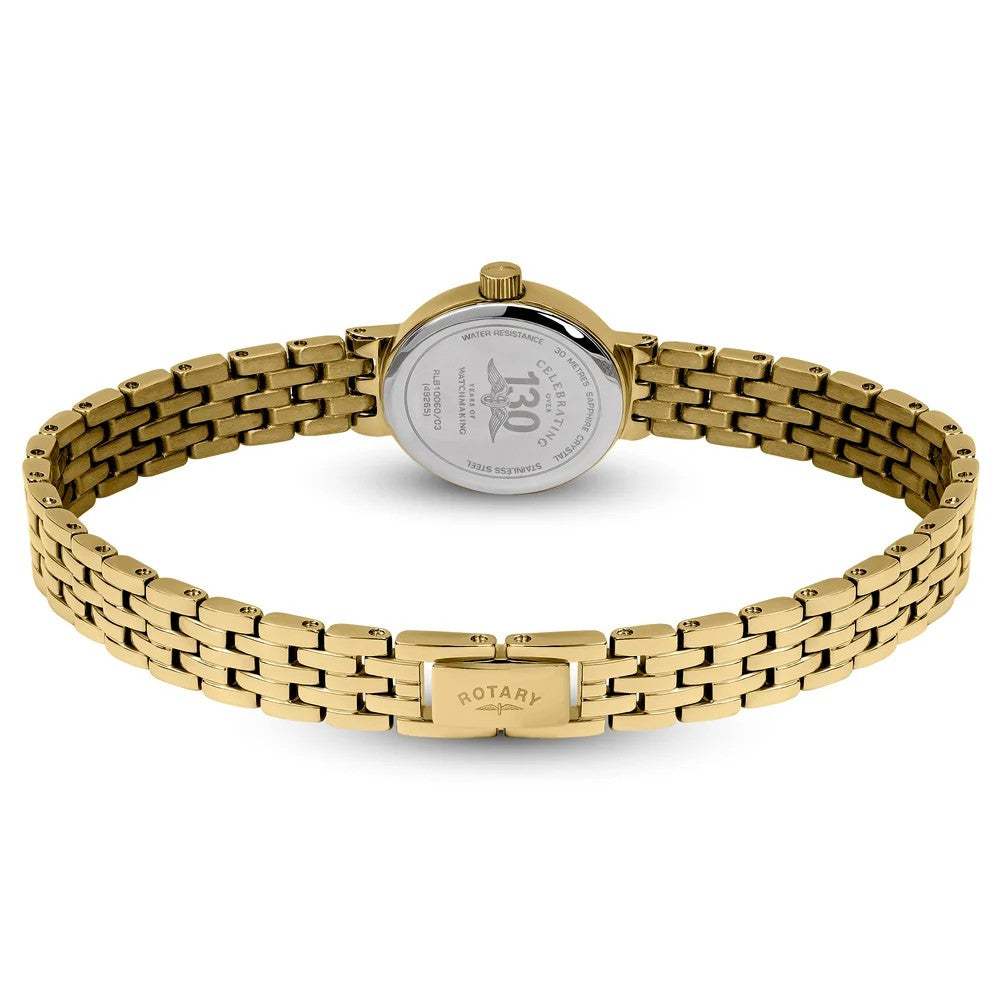 Rotary Ladies Gold Plated Cocktail Bracelet Watch