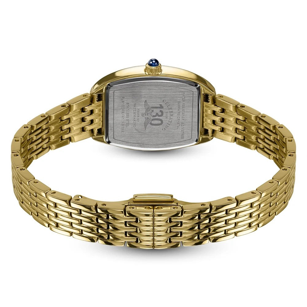 Rotary Ladies Heritage Gold Plated Astoria Tonneau Bracelet Watch