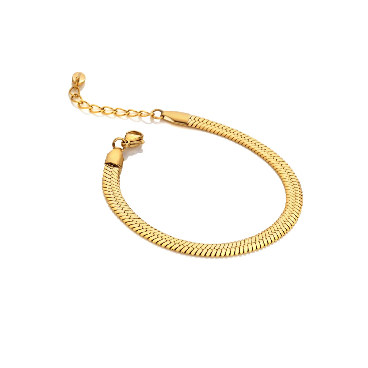 AVA & SKY Snake Gold Plated Waterproof Bracelet