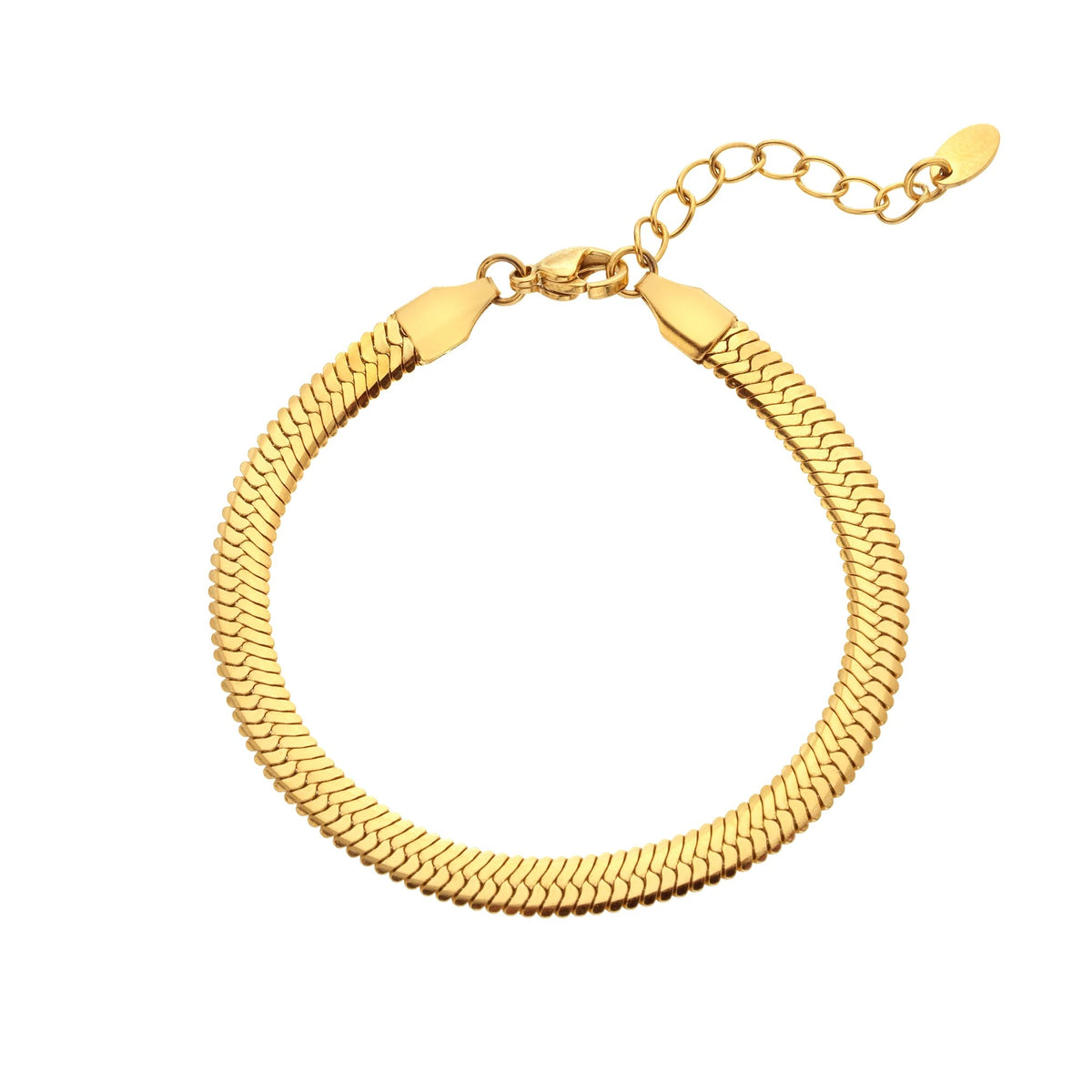 AVA & SKY Snake Gold Plated Waterproof Bracelet