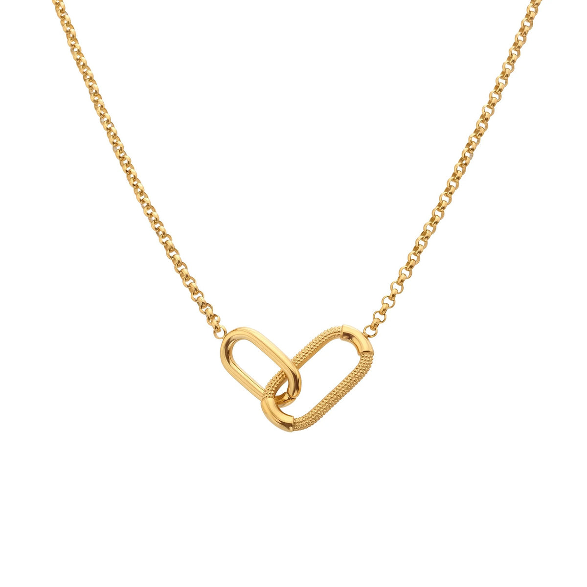 AVA & SKY Icon Gold Plated Waterproof Carabiner Necklace
