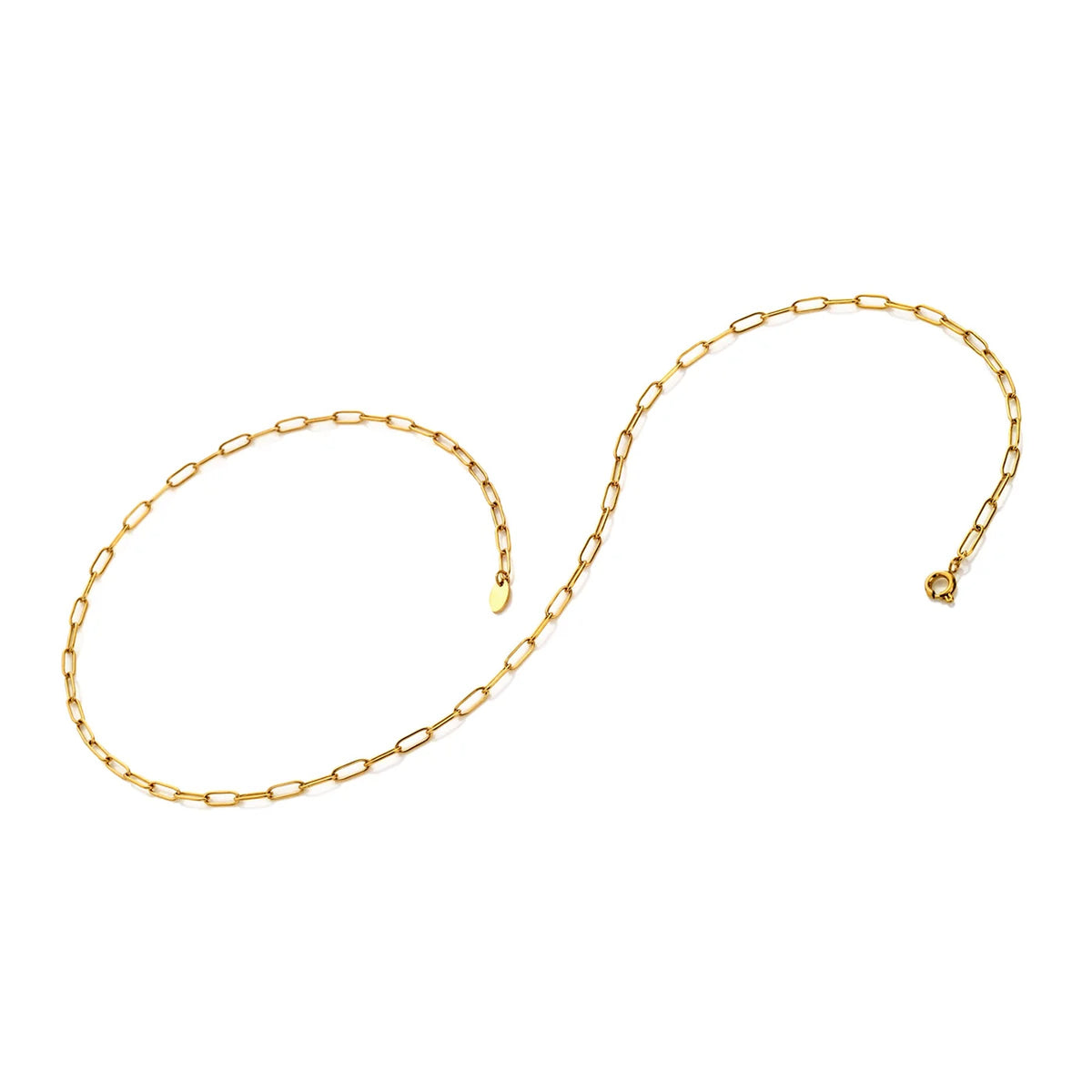 AVA & SKY Paperclip Gold Plated Waterproof Necklace