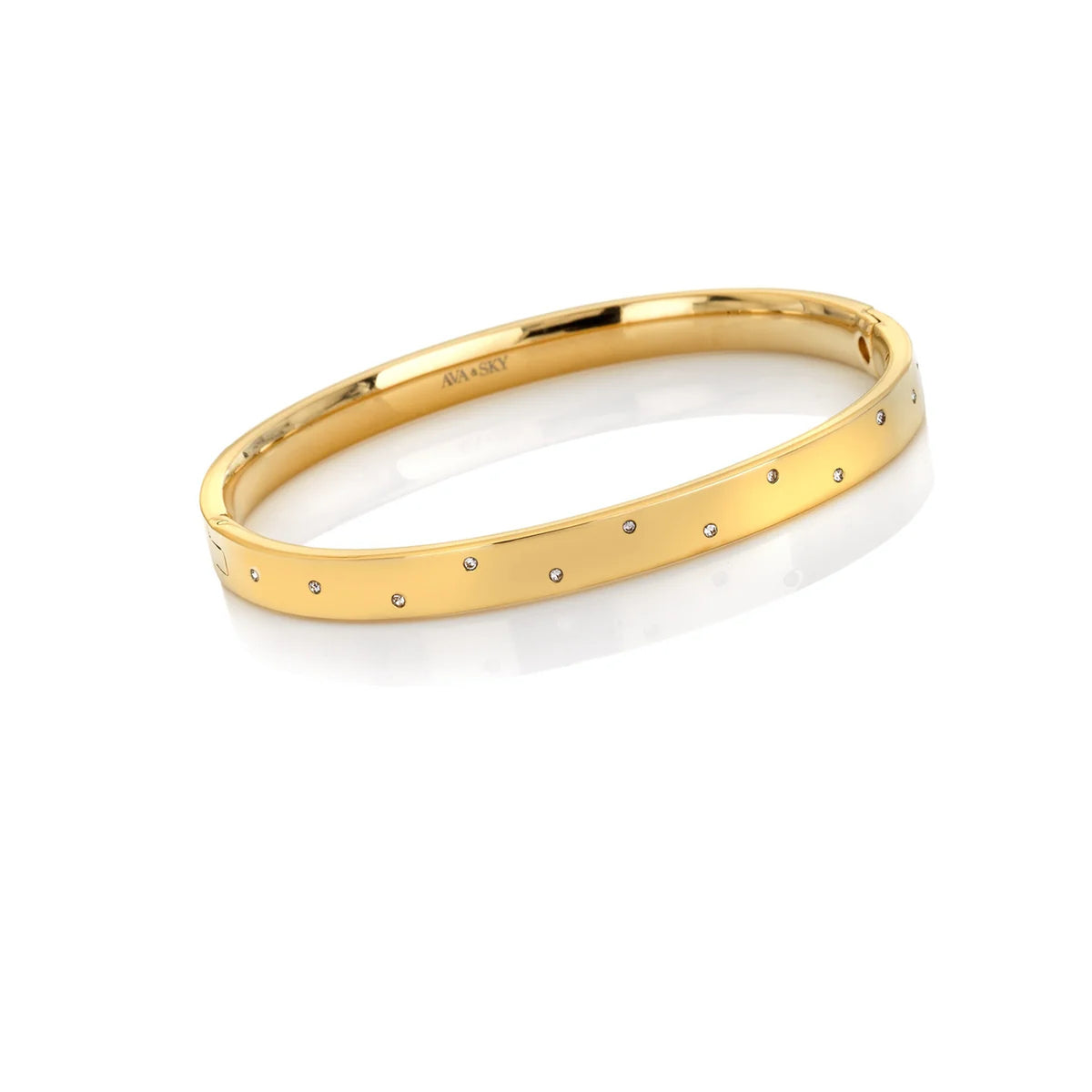 AVA & SKY Halo Gold Plated Waterproof Bangle