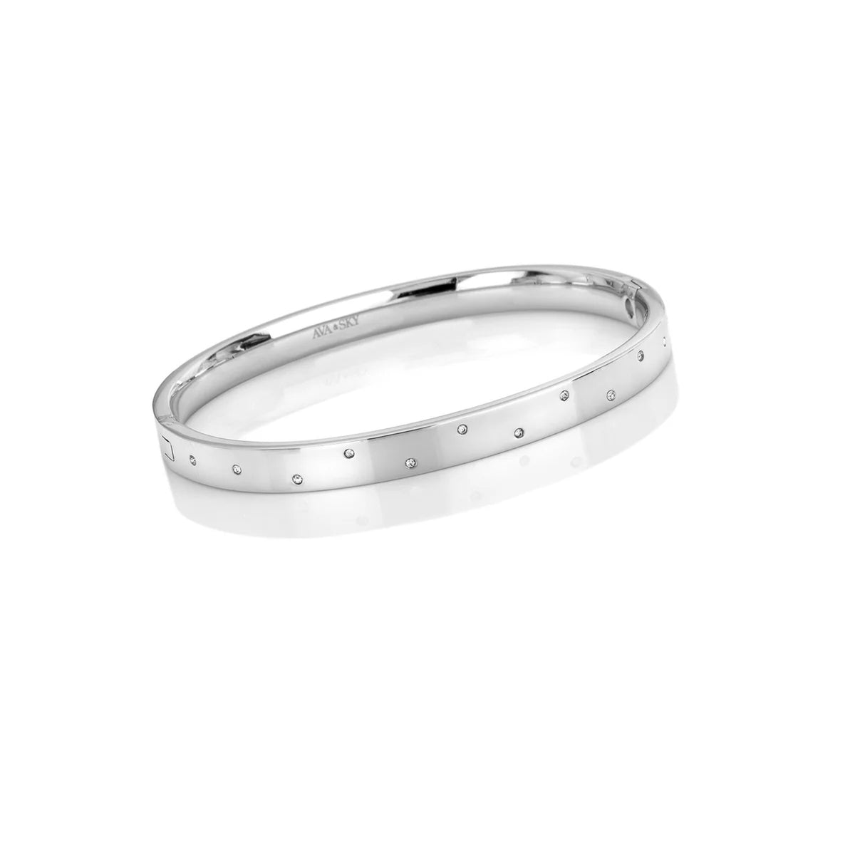 AVA & SKY Halo Stainless Steel Plated Waterproof Bangle