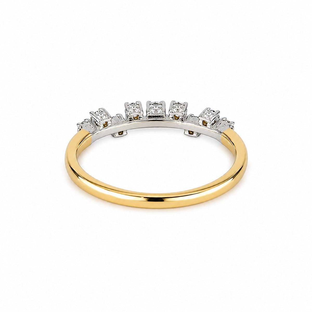 18ct Gold 0.20ct Round Brilliant Cut Diamond Scatter Eternity Ring