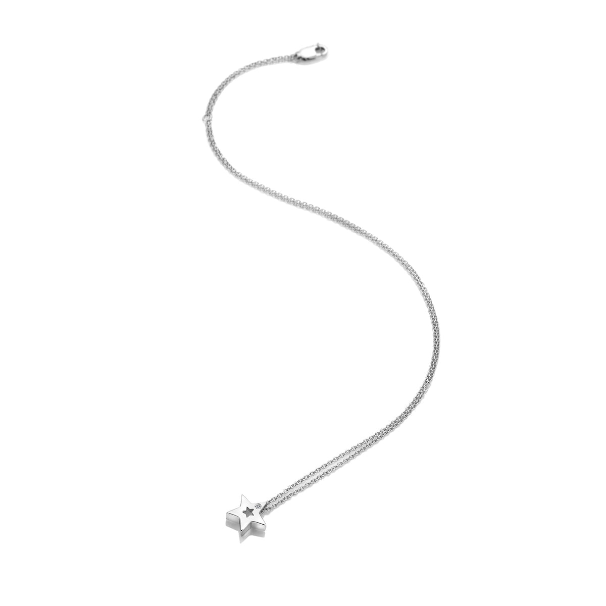 Hot Diamonds Sterling Silver Diamond Amulet Star Pendant & Chain