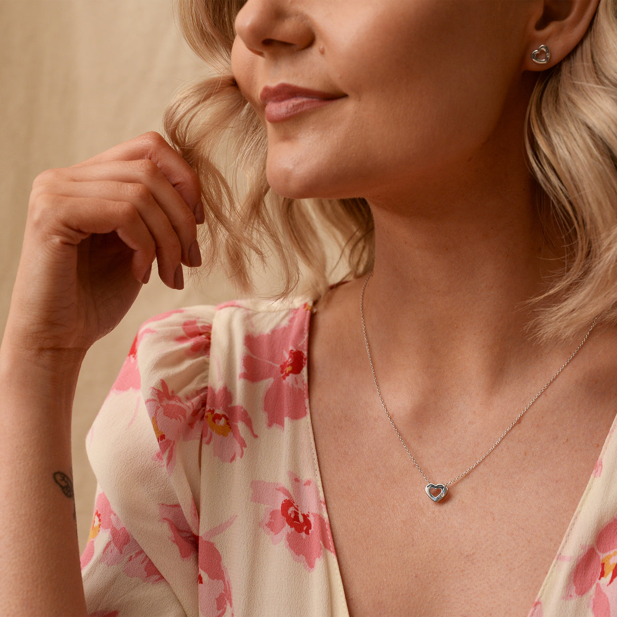 Hot Diamonds Sterling Silver Diamond Amulet Heart Pendant & Chain